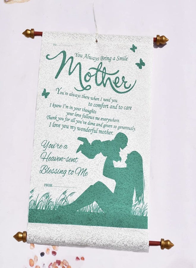 Natali Traders Gift for Mother - Mom Birthday Gift - Mother's Day Gift - Scroll Card for Maa Wall Hanging Decor - Womens Day Gift - Image 5